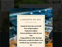 Tablet Screenshot of alecrimsaboresaude.com.br
